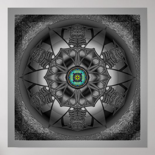 Amerika Mandala Poster (Vorne)