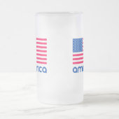 Amerika Mattglas Bierglas (Mittel)