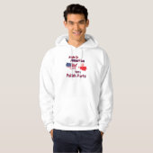 Amerika mit polnischen Teilen Hoodie (Vorne ganz)