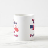 Amerika mit polnischen Teilen Kaffeetasse (Mittel)