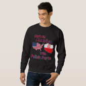 Amerika mit polnischen Teilen Sweatshirt (Vorne ganz)