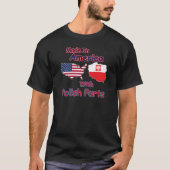 Amerika mit polnischen Teilen T-Shirt (Vorderseite)