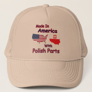 Amerika mit polnischen Teilen Truckerkappe