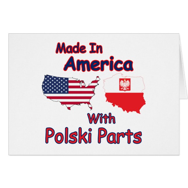 Amerika mit Polski-Teilen (Vorderseite (Horizontal))