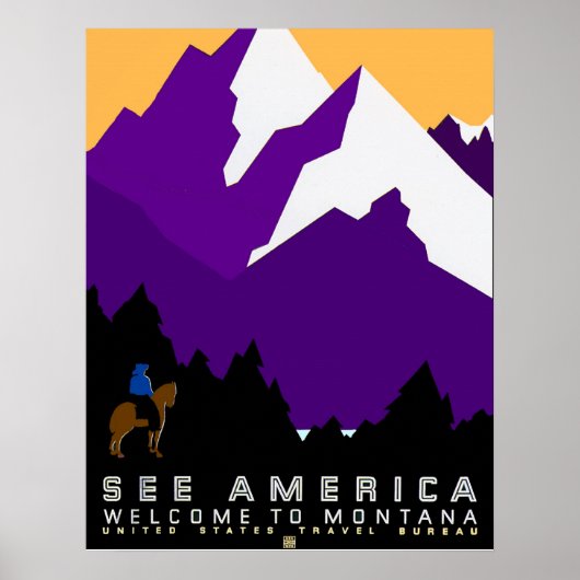 Amerika Montana Poster (Vorne)