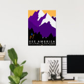 Amerika Montana Poster (Heimbüro)