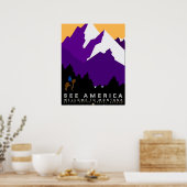 Amerika Montana Poster (Küche)