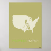 Amerika multikulturell poster (Vorne)