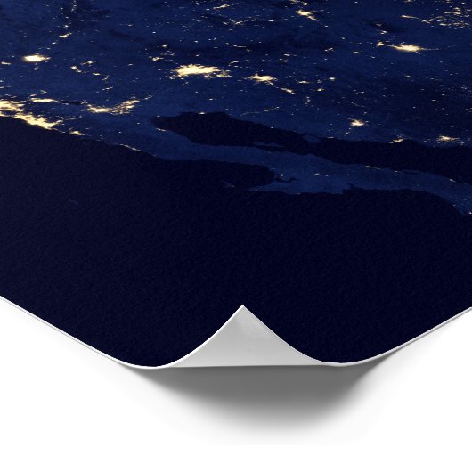 Amerika nachts poster (Ecke)