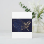 Amerika nachts postkarte (Stehend Vorderseite)