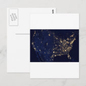 Amerika nachts postkarte (Vorne/Hinten)