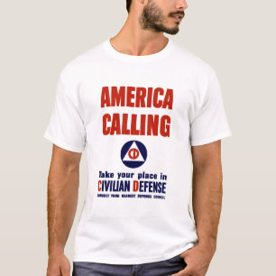 Amerika Nennen -- Zivilverteidigung T-Shirt