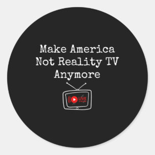 Amerika nicht mehr zur Realität machen, sondern di Runder Aufkleber