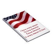 Amerika Notizblock (Rechte Seite)