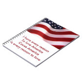 Amerika Notizblock (Linke Seite)