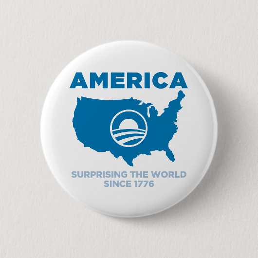Amerika Obama Button (Vorderseite)