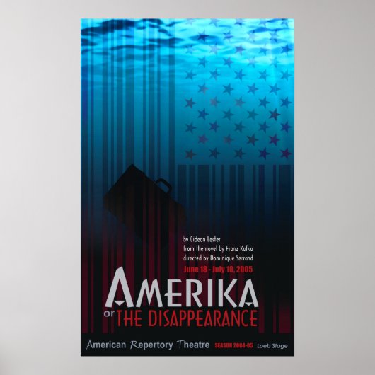AMERIKA oder das Verschwinden Poster (Vorne)