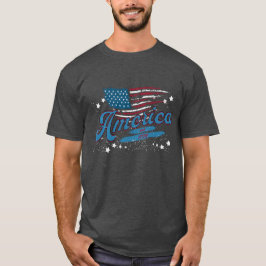 Amerika Osten. 1776 - Falsche Flagge und Sterne T-Shirt