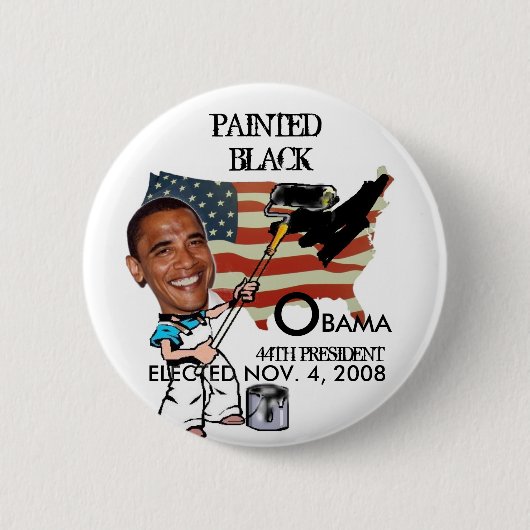 AMERIKA PAINTEDBLACK - Besonders angefertigt Button (Vorderseite)