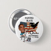 AMERIKA PAINTEDBLACK - Besonders angefertigt Button (Vorne & Hinten)
