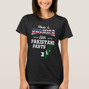 Amerika pakistanische Teile Pakistan Karte USA-Fla T-Shirt