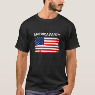 Amerika Partei Drei Parteien Patriot Freiheit Unab T-Shirt