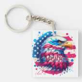 Amerika - Patriotic USA Design für 4. Juli, Ve Schlüsselanhänger (Vorderseite)