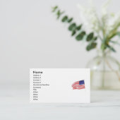 Amerika patriotische 862 visitenkarte (Stehend Vorderseite)