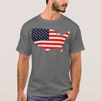 Amerika - Patriotische Flagge T-Shirt