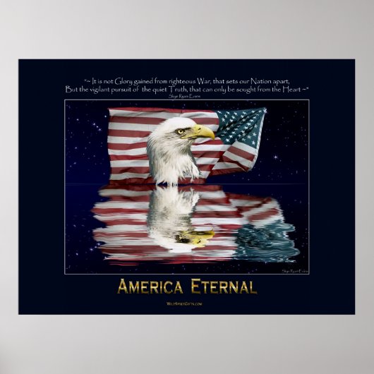 AMERIKA, Patriotisches Poster ETERNAL (Vorne)