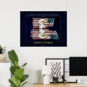 AMERIKA, Patriotisches Poster ETERNAL (Heimbüro)
