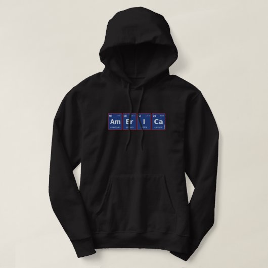 AMERIKA-Periodensystem Hoodie (Design vorne)