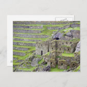 Amerika, Peru, Machu PIchu. Die alten 2 Postkarte (Vorne/Hinten)