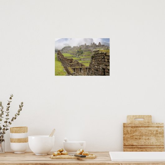 Amerika, Peru, Machu PIchu. Die Antike Poster (Küche)