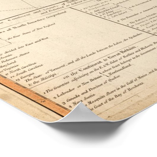 Amerika Poster (Ecke)