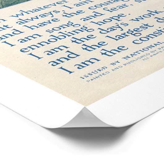 Amerika Poster (Ecke)