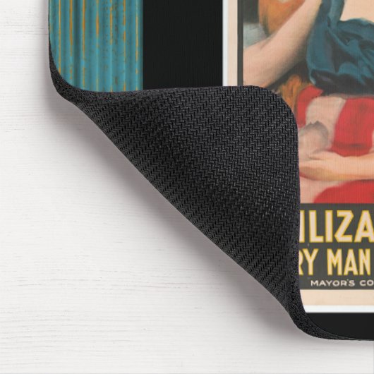 Amerika-Poster geweckt Mousepad (Ecke)