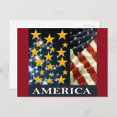 AMERIKA POSTKARTE (Vorne/Hinten)