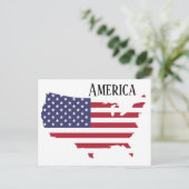 Amerika Postkarte (Stehend Vorderseite)