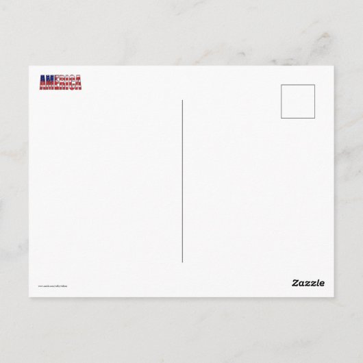 AMERIKA POSTKARTE (Rückseite)