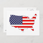 Amerika Postkarte (Vorne/Hinten)