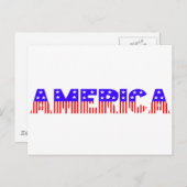 Amerika Postkarte (Vorne/Hinten)