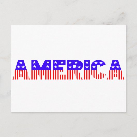 Amerika Postkarte (Vorderseite)