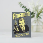 Amerika Postkarte (Stehend Vorderseite)