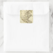 Amerika Quadratischer Aufkleber (Tasche)