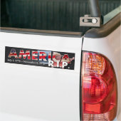 Amerika: R.I.P. Autoaufkleber (Metallgrunge) (Auf Lkw)
