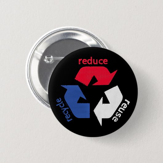 Amerika Recycle Button (Vorne & Hinten)
