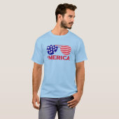 Amerika Red White Blue Sonnenbrille T-Shirt (Vorne ganz)