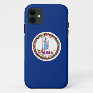 Amerika-Republiksymbol Virginia-Staat Flagge iPhone 11 Hülle