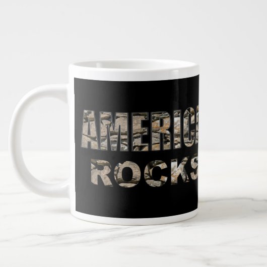 AMERIKA ROCKS Jumbo-Tasse (Links)